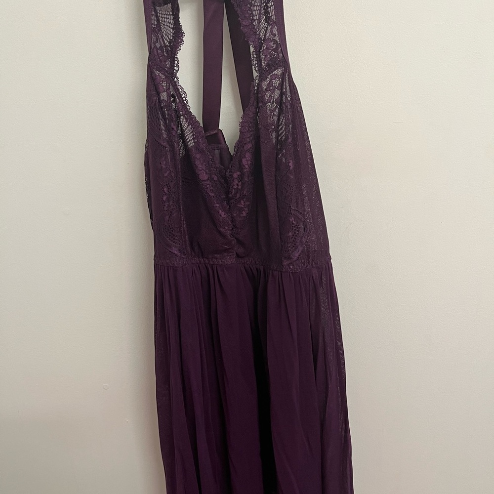 Purple lingerie dress